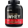 A black tub of Optimum Nutrition Gold Standard 100% Whey protein powder, Chocolate Hazelnut flavor. Produktbild-Vorschau
