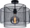 RGB LED Deckenleuchte, schwarz, rund, Käfig, D 40 cm Produktbild-Vorschau 1