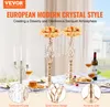 A table setting with decorative candle holders and floral arrangements, suggesting a banquet atmosphere. Podgląd zdjęcia produktu