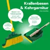 Novaliv Krallenbesen Set 30 cm Holz mit Teleskopstiel Produktbild-Vorschau 2
