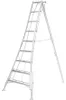 Niwaki Aluminium 3-Holm-Gartenleiter höhenverstellbar Produktbild-Vorschau 1