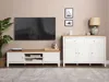 BELIANI TV-Möbel Cremeweiß MDF-Platte 140 x 39 x 41 cm 2 Produktbild-Vorschau 4