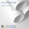 Rolled up white paper with text overlay. Produktbild-Vorschau