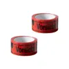 2x Klebeband " Vorsicht Glas " Packband rot Paketband PP 48 Produktbild-Vorschau 1