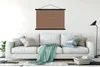 MuchoWow® Textilposter Gesicht - Braun - Design 150x100 cm Produktbild-Vorschau 3
