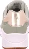 The back view of a green sneaker with gold accents. Produktbild-Vorschau