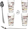 6x Candy Latte Macchiato Gläser 300ml + 6x Style Art Löffel Produktbild-Vorschau 4