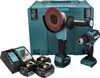 A set of Makita power tools and accessories are displayed against a white background. Produktbild-Vorschau
