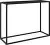 Konsolentisch Schwarz 100x35x75 cm Hartglas Produktbild-Vorschau 1