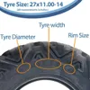 27x11.00-14 Pneumatiky pro čtyřkolky Wanda P350 6ply Náhled obrázku produktu 5