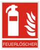 Feuerlöscher Symbol mit Text 20x25cm Folie selbstklebend Produktbild-Vorschau 1