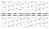 Heye Kalender 2027 Wochenquerplaner, blau, 32,5 x 9,3 cm, 2 Produktbild-Vorschau 15