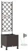 vidaXL Garten Blumenkübel mit Bewässerung und Rädern Braun Produktbild-Vorschau 1