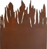 Metall Gartenzaun Sichtschutzwand 150 cm Edel-Rost Produktbild-Vorschau 8