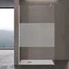 doporro Paroi de douche à l'italienne 100cm avec bande Voir les images du produit 2