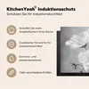 KitchenYeah© Herdabdeckplatte Stilleben - Blumen - Schwarz Produktbild-Vorschau 5