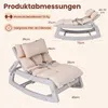 KOMFOTTEU 2 in 1 Babywippe, Schaukelsessel für Baby ab 6 Produktbild-Vorschau 6