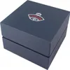 A dark blue gift box with a logo on top. Produktbild-Vorschau
