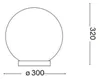 Ideal Lux MAPA TL1 D30, Weiß, Glas, Metall, Schlafzimmer, Produktbild-Vorschau 7