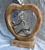 Scultura figura 29x9x30 cm madre bambino giocare gioia Anteprima dell’immagine prodotto 4