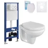 sanicomfort Wand-WC spülrandlos Set mit Vorwandelement, Produktbild-Vorschau 1