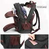 Herren Canvas 17.3 Zoll Laptop Rucksack 35L Schulrucksack Produktbild-Vorschau 3