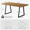 Table de salle à manger industrielle pour 4-6 personnes, Voir les images du produit 2