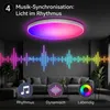 48W Led Deckenleuchte Weiß Smart RGB Dimmbar Deckenlampe Produktbild-Vorschau 5