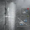 JOHO Edelstahl Regendusche Duschsystem Duschset Duschstange Produktbild-Vorschau 4