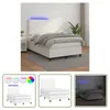 The Living Store Boxspringbett mit Matratze & LED Weiß Produktbild-Vorschau 7
