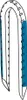A drawing of a U-shaped metal staple. Produktbild-Vorschau
