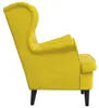 vidaXL Křeslo Mustard Yellow Velvet Náhled obrázku produktu 6