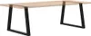 Möbel Esstisch Beine V-Form 2 Stück Schwarz 90x(72-73,3) cm Produktbild-Vorschau 8