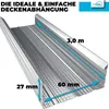 120x CD 60/27 Deckenprofil 3m Ständerwerk Trockenbau Decke Produktbild-Vorschau 2