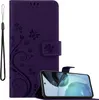 Cadorabo kryt pre Motorola MOTO G72 in FLORAL DARK PURPLE Náhľad obrázku produktu 1