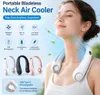 Tragbarer Nackenventilator, Digitalanzeige Halsventilator, Produktbild-Vorschau 2