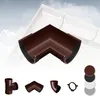 RAINWAY L Regenrinnen System (Rinnenwinkel Innen 90° braun) Produktbild-Vorschau 1