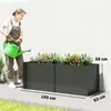 Hochbeet aus galvanisiertem Stahl, 150 x 53 x 55 cm, Produktbild-Vorschau 3