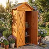 Werkzeugschrank aus Holz, ca. 88 x 45,5 x 168 cm, braun Produktbild-Vorschau 10