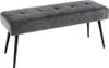 riess-ambiente Design Sitzbank BOUTIQUE 100cm grau Produktbild-Vorschau 11
