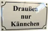 Emaille Schild Draussen nur Kännchen Produktbild-Vorschau 4