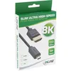 Cavo HDMI InLine® Slim ad altissima velocità, 8K4K, lato A Anteprima dell’immagine prodotto 2