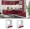 Vicco Herdumbauschrank R-Line, 60 cm , AP Marmor, Bordeaux Produktbild-Vorschau 4