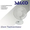Salco STT-23.1 Tischventilator 50W weiß Produktbild-Vorschau 4