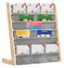 Kinder Bücherregal - Standregal mit 6 Ebenen - Offenes Holz Produktbild-Vorschau 1