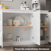 Sideboard mit 3 Schubladen und 3 Türen, Hochglanz-Kommode, Produktbild-Vorschau 4