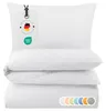 Seersucker Bettwäsche 135x200 Einfarbig Weiß Uni weiße Produktbild-Vorschau 1