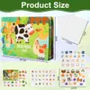 Quiet Book mit Bauernhof Thema, Montessori Busy Book, Busy Produktbild-Vorschau 2