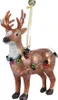 Christbaumschmuck Hirsch Waldtier Glas 11 cm rotbraun 1 Produktbild-Vorschau 1