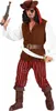 Piratenkostüm mit Hut und Augenklappe 7-tlg. für Fasching Produktbild-Vorschau 2